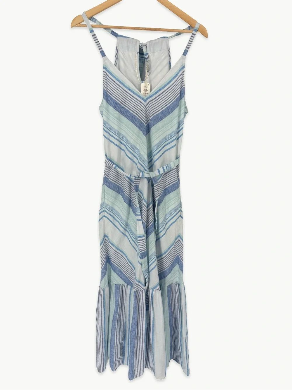 Tommy Bahama Ocean Reverie Maxi Dress Size Small Linen Stripe NWT Resort Beach - Picture 10 of 16